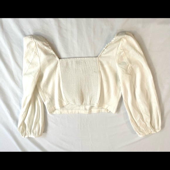Aritzia Babaton Hadwyn Blouse Sz M - Picture 5 of 8